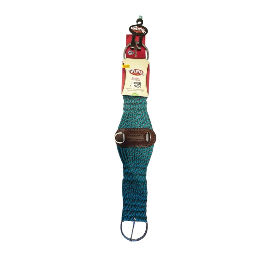 Weaver Teal & Brown Woven 30 Inch Roper Cinch